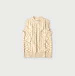 45R Cashmere Aran Vest