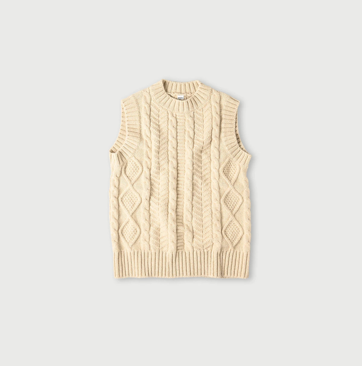 45R Cashmere Aran Vest - Image 1