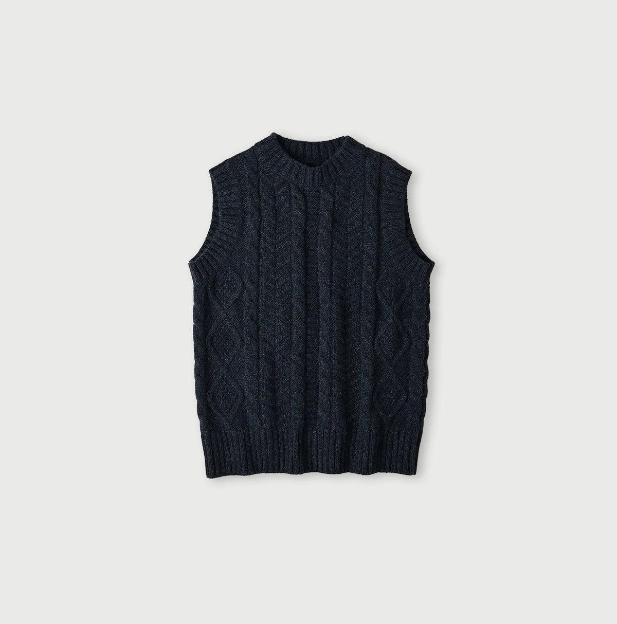 45R Cashmere Aran Vest