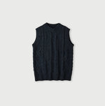 45R Cashmere Aran Vest