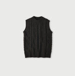 45R Cashmere Aran Vest