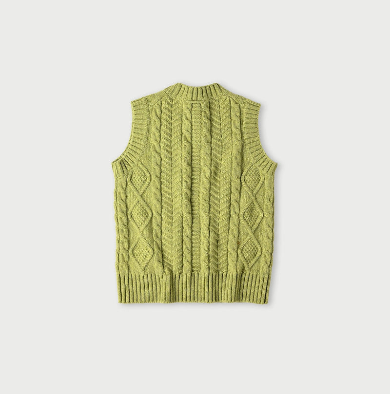 45R Cashmere Aran Vest - Image 14