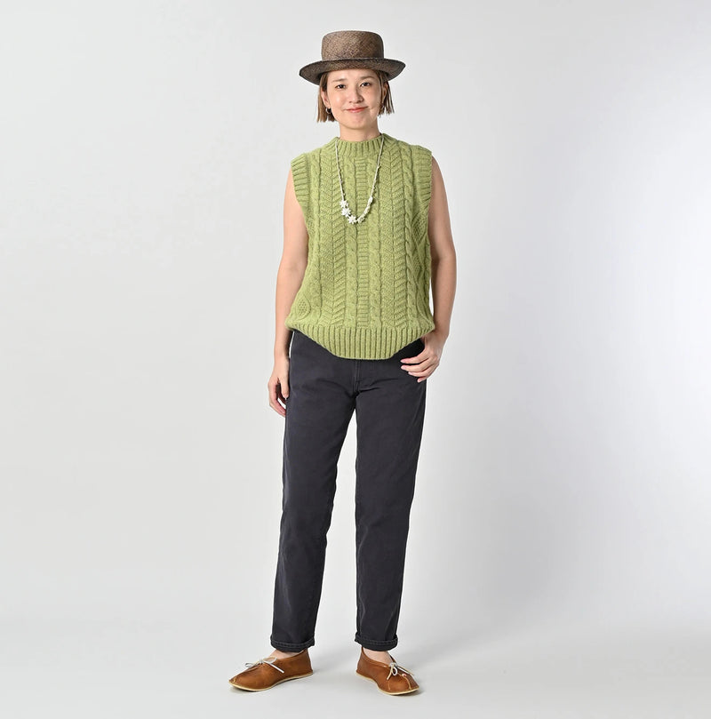 45R Cashmere Aran Vest - Image 5