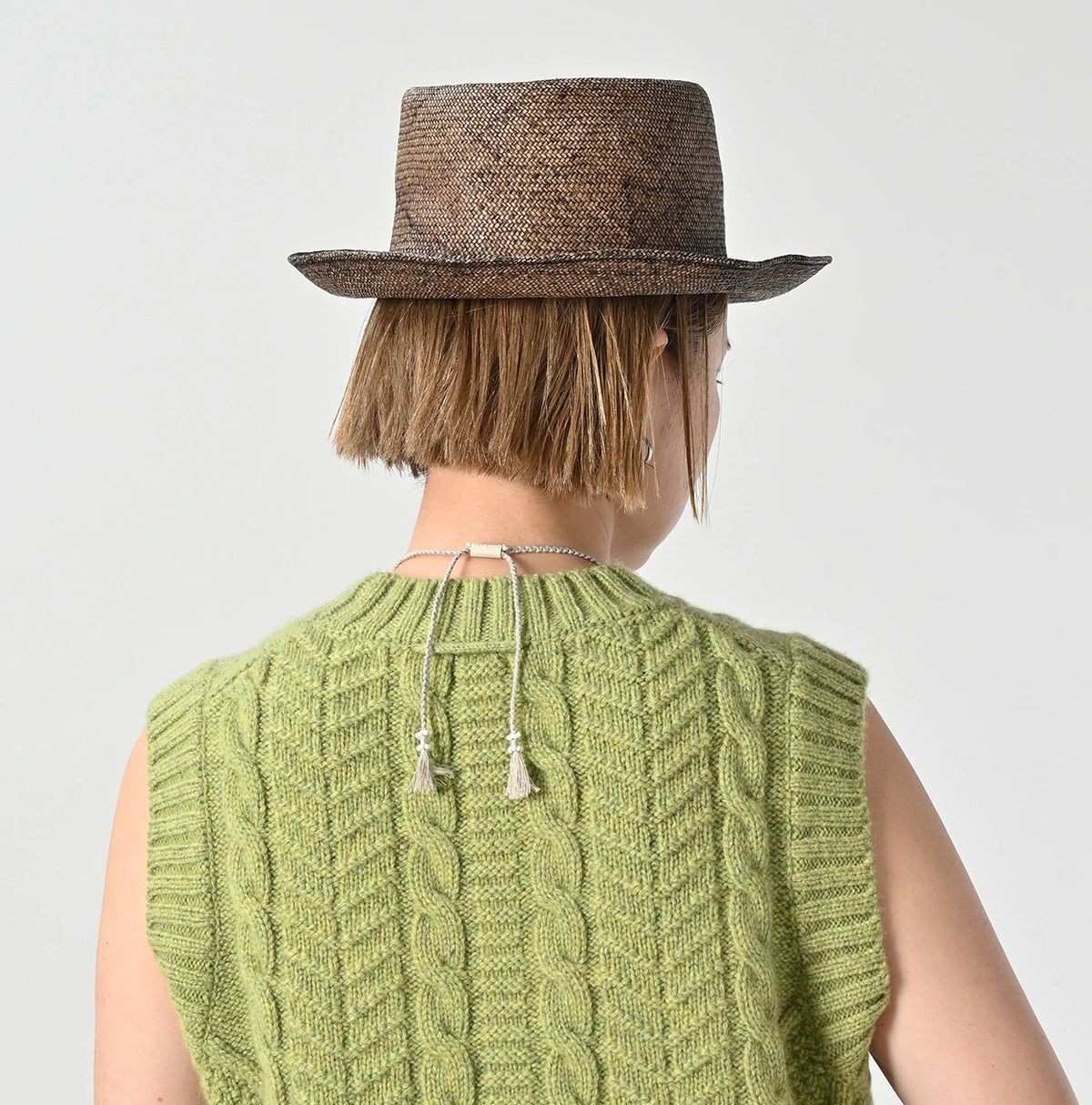 45R Cashmere Aran Vest