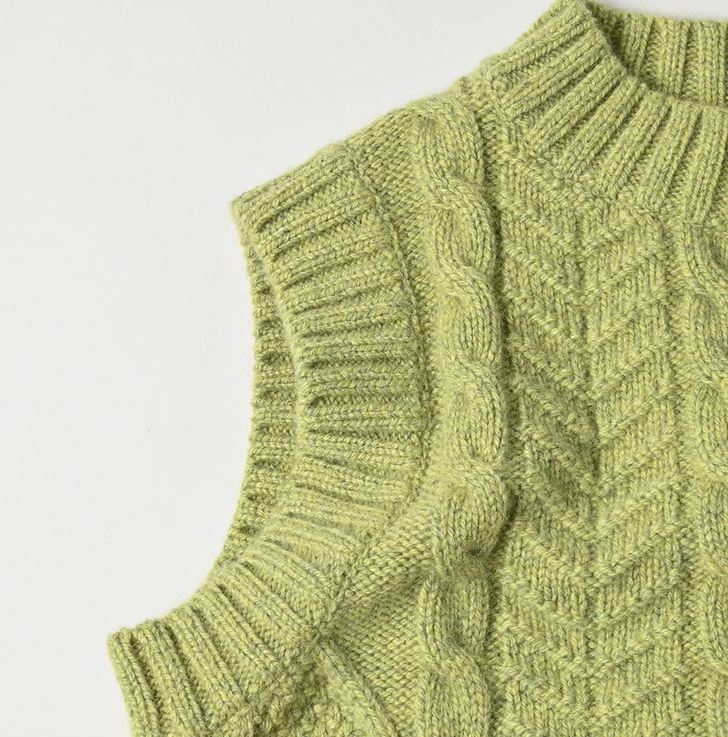 45R Cashmere Aran Vest - Image 16