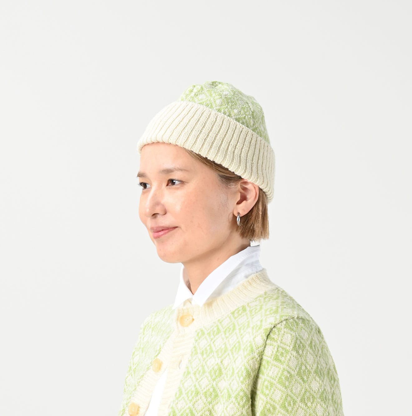 45R Bonita Jacquard Cap (Green) - Image 3