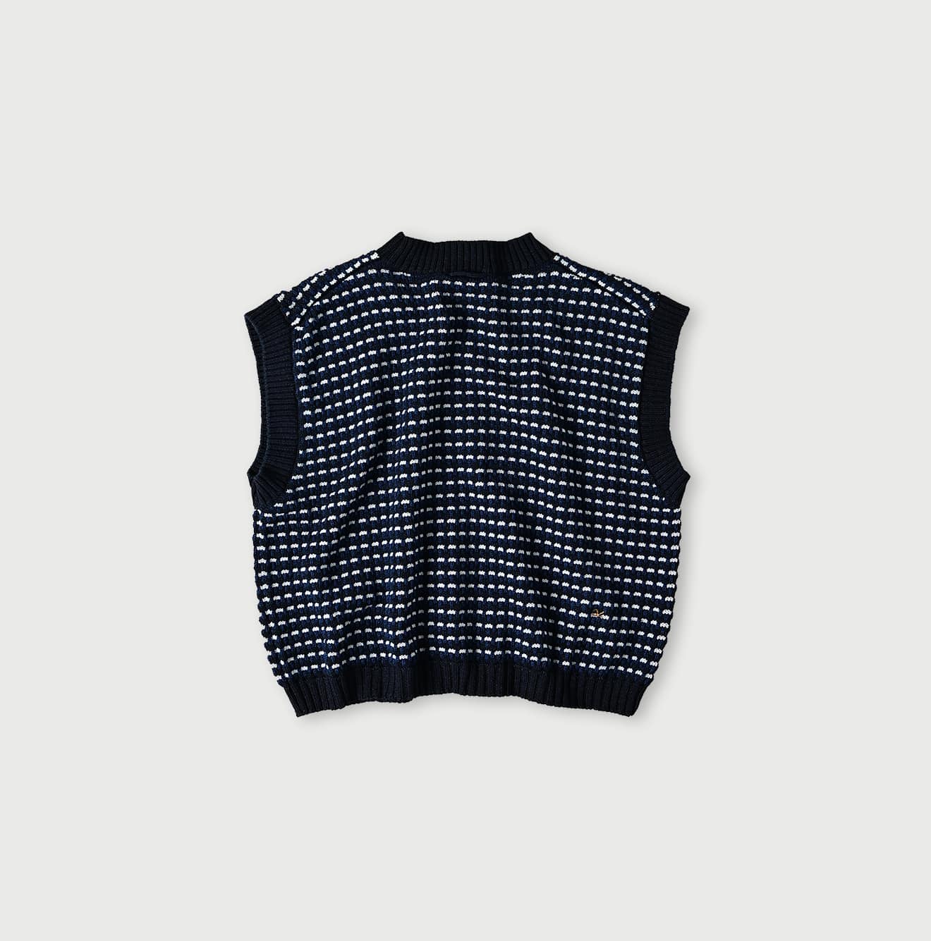 45R Indigo Bonita Jacquard Vest