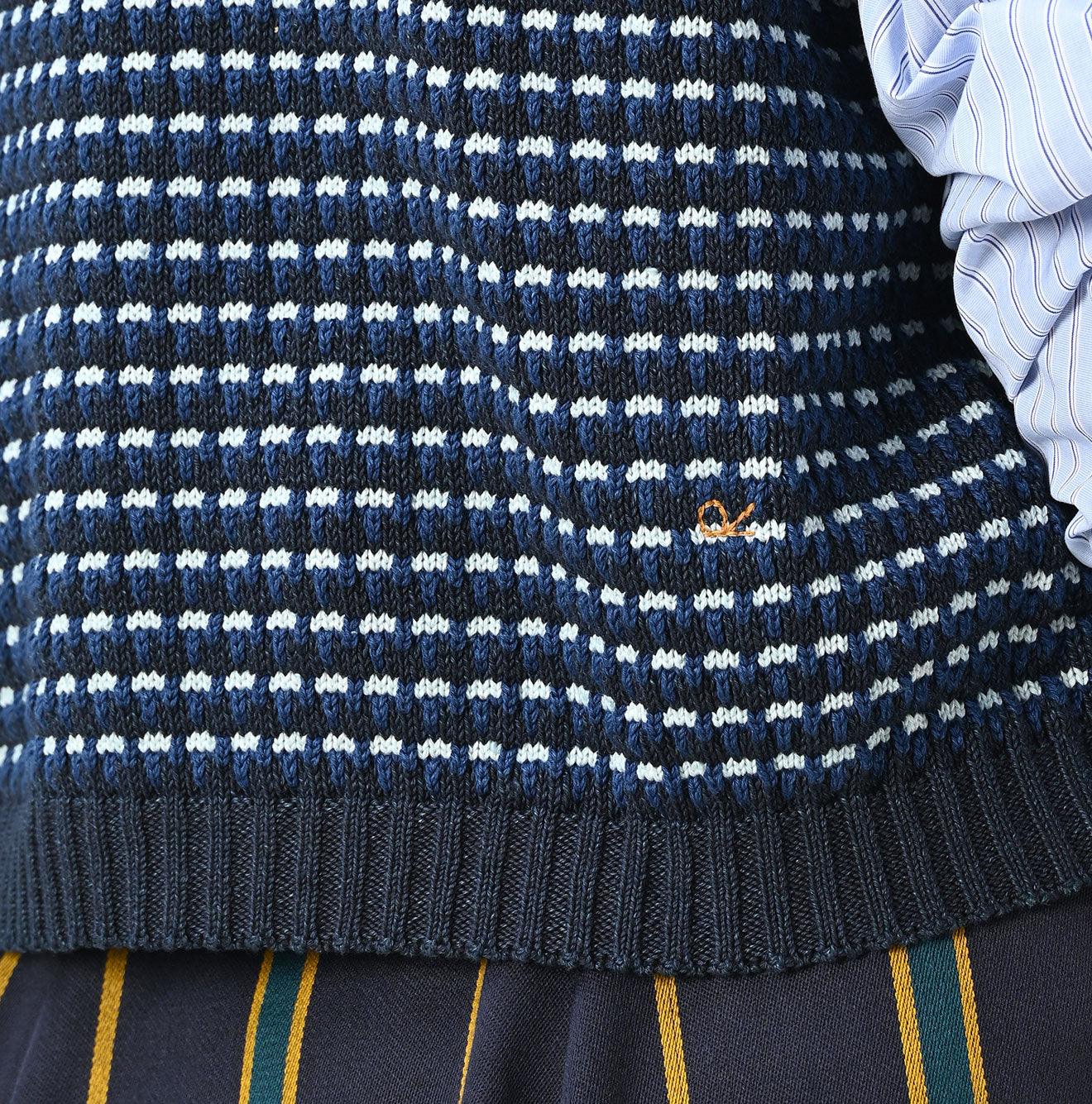 45R Indigo Bonita Jacquard Vest
