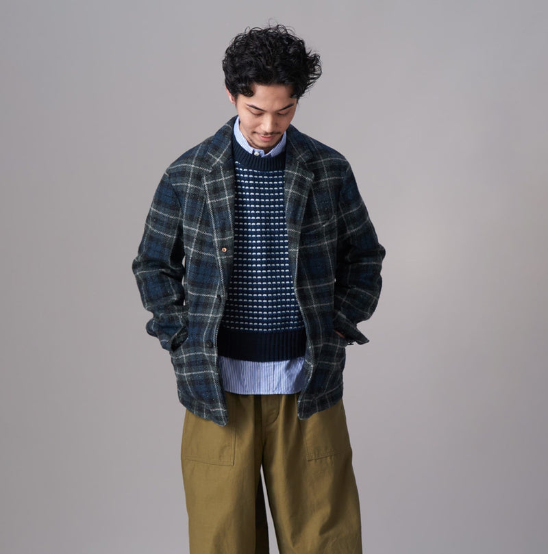 45R Indigo Bonita Jacquard Vest