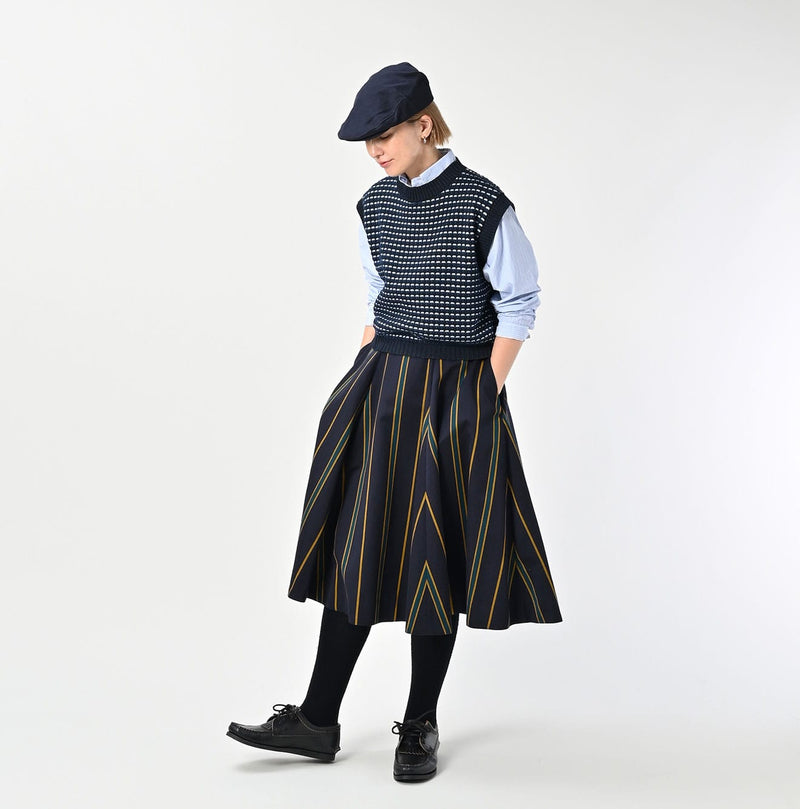 45R Indigo Bonita Jacquard Vest