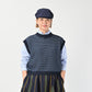 45R Indigo Bonita Jacquard Vest