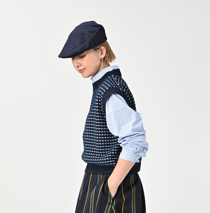 45R Indigo Bonita Jacquard Vest