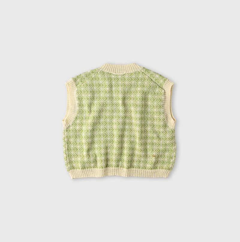 45R Bonita Jacquard Vest (Green) - Image 13