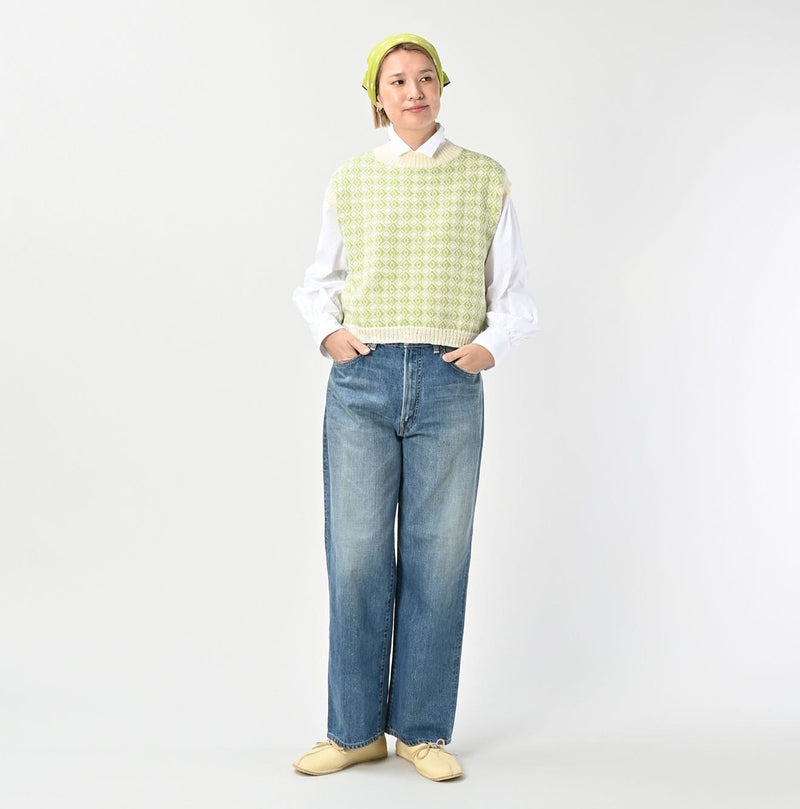 45R Bonita Jacquard Vest (Green)