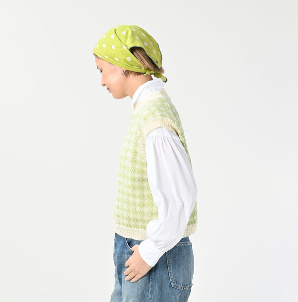 45R Bonita Jacquard Vest (Green)