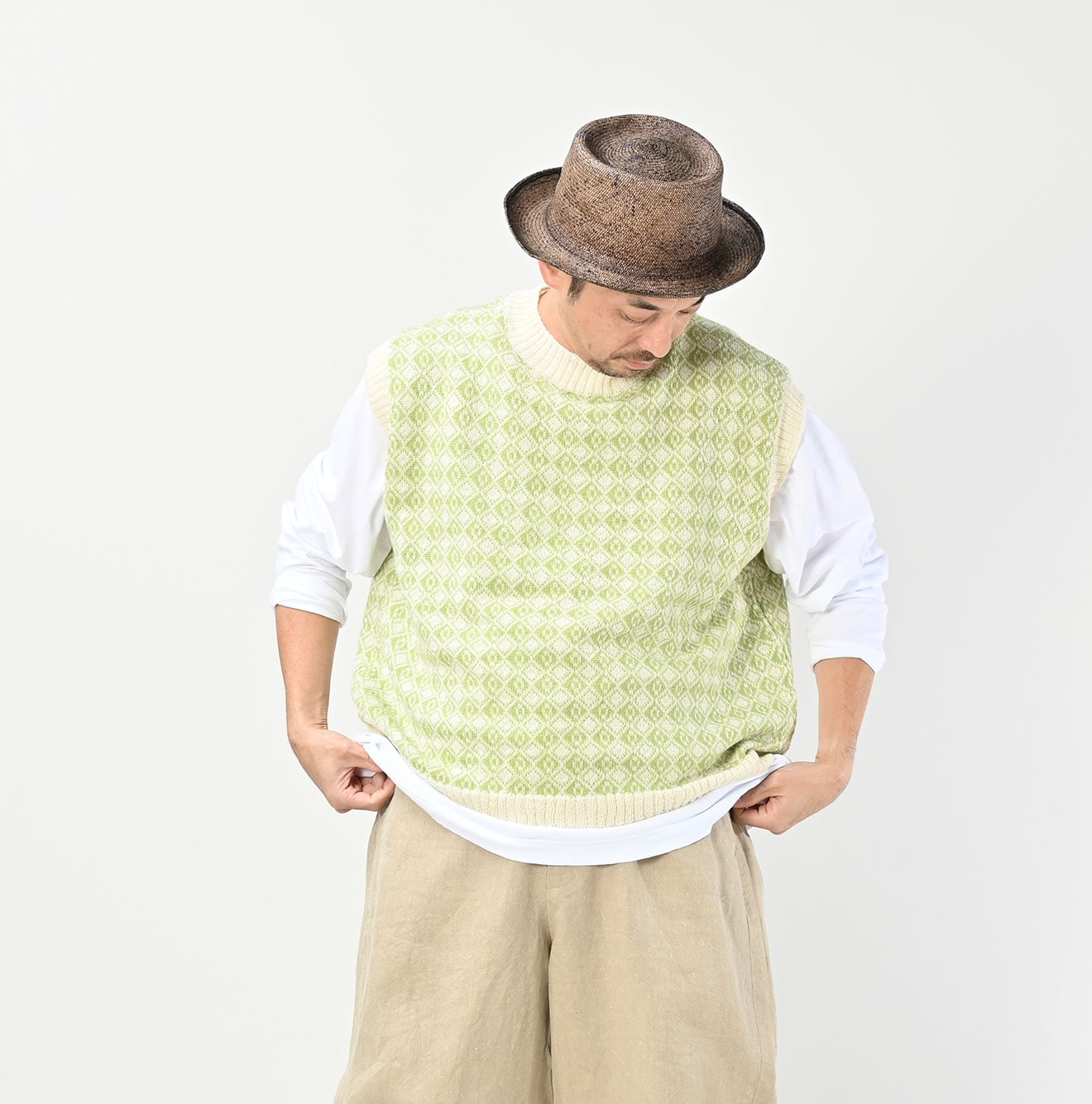 トゥデイフル　todayful Geometric Jacquard Vest Todayful トゥデイフル☆ Geometric Jacquard Vest