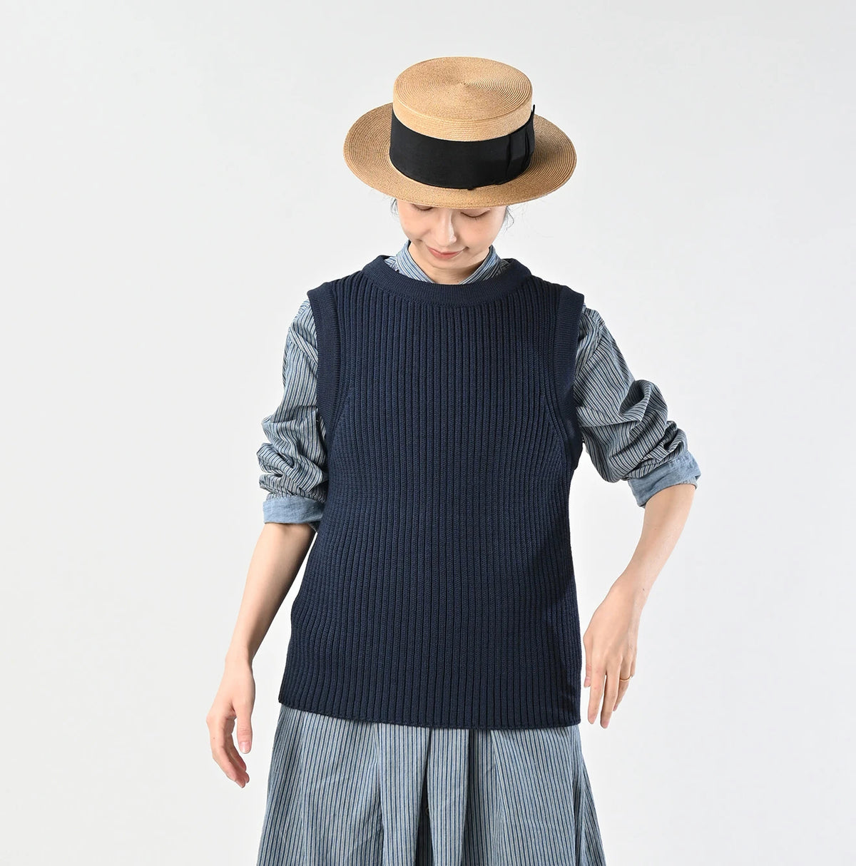 45R US Wool Rib Vest - Image 3