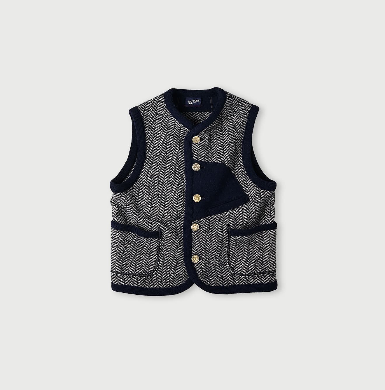 45R Shetland Tweed 908 Vest