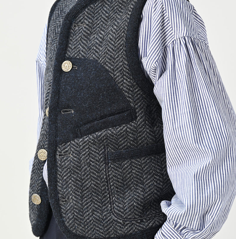 45R Shetland Tweed 908 Vest - Image 13
