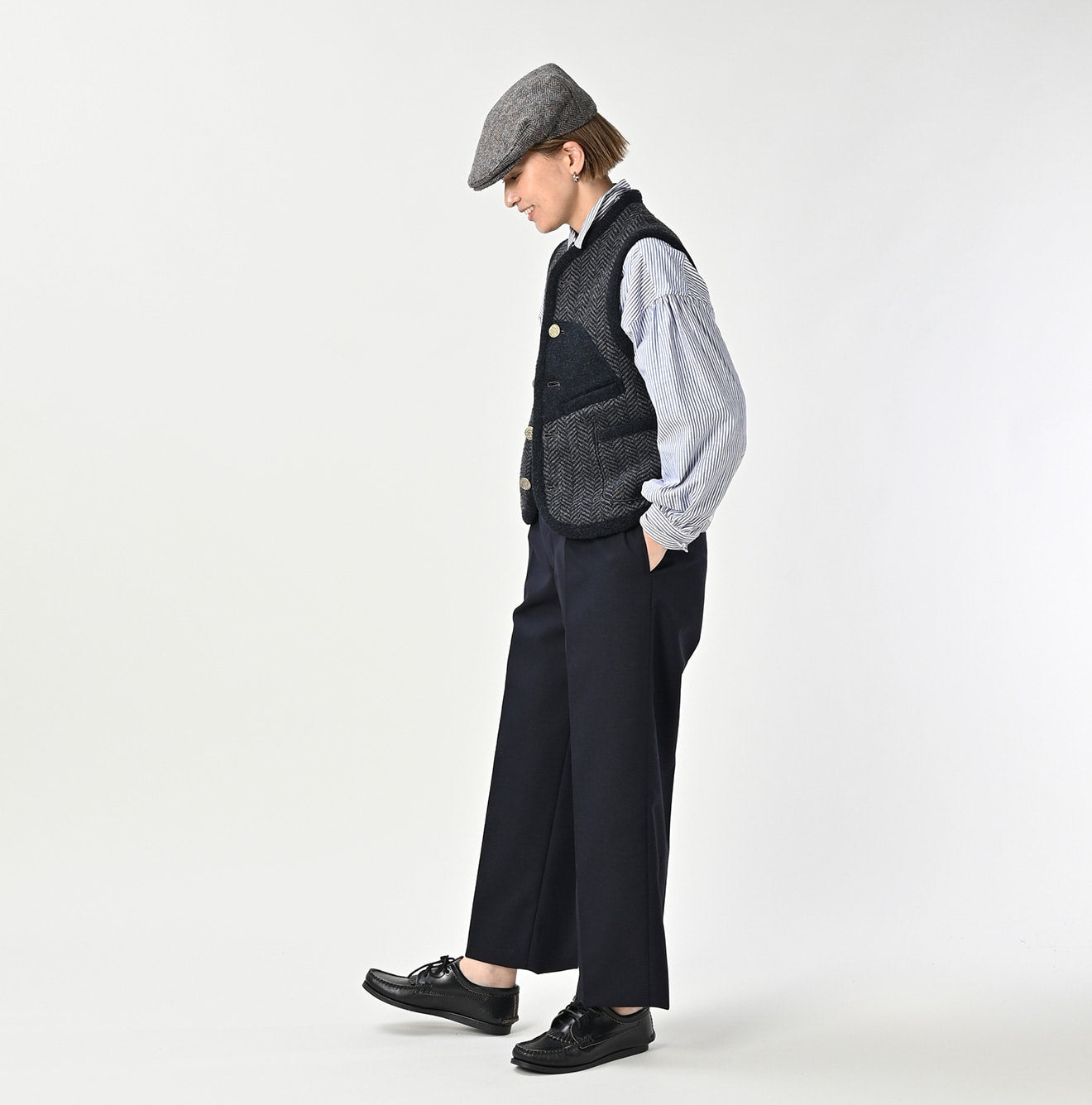 45R Shetland Tweed 908 Vest - Image 4