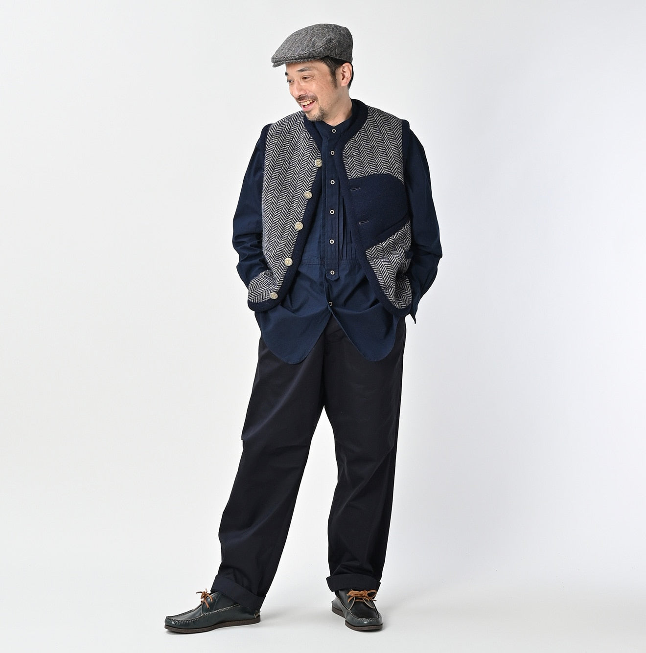 45R Shetland Tweed 908 Vest - Image 5