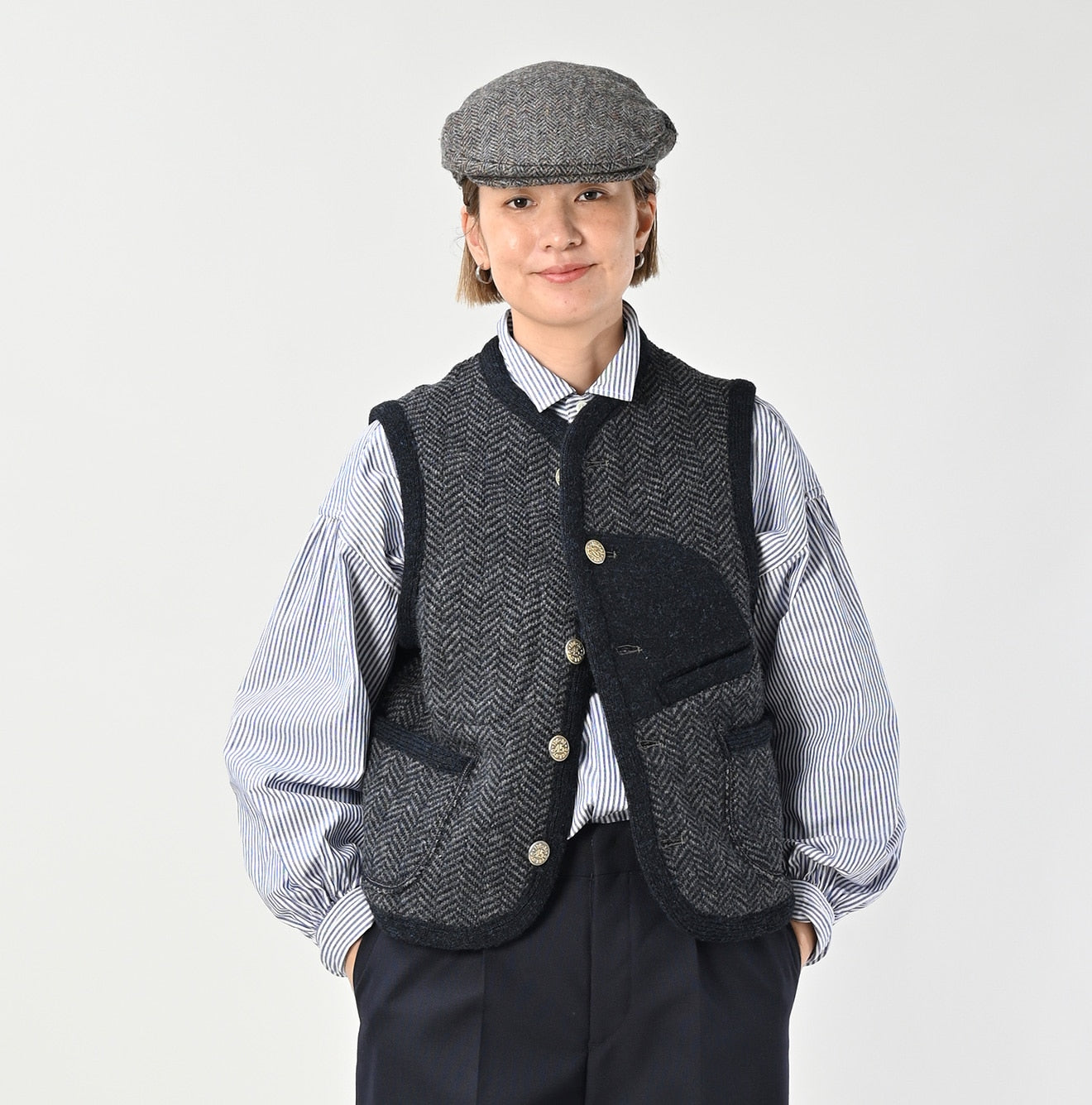 45R Shetland Tweed 908 Vest - Image 6