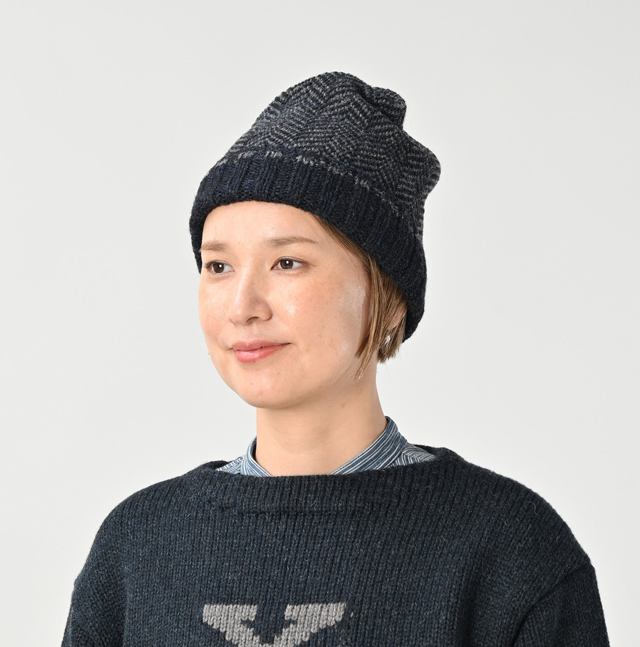 45R Shetland Tweed 908 Knit Cap