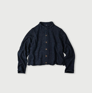 Indigo Square Knit Cardigan