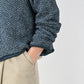 45R Indigo Square Knit Cardigan