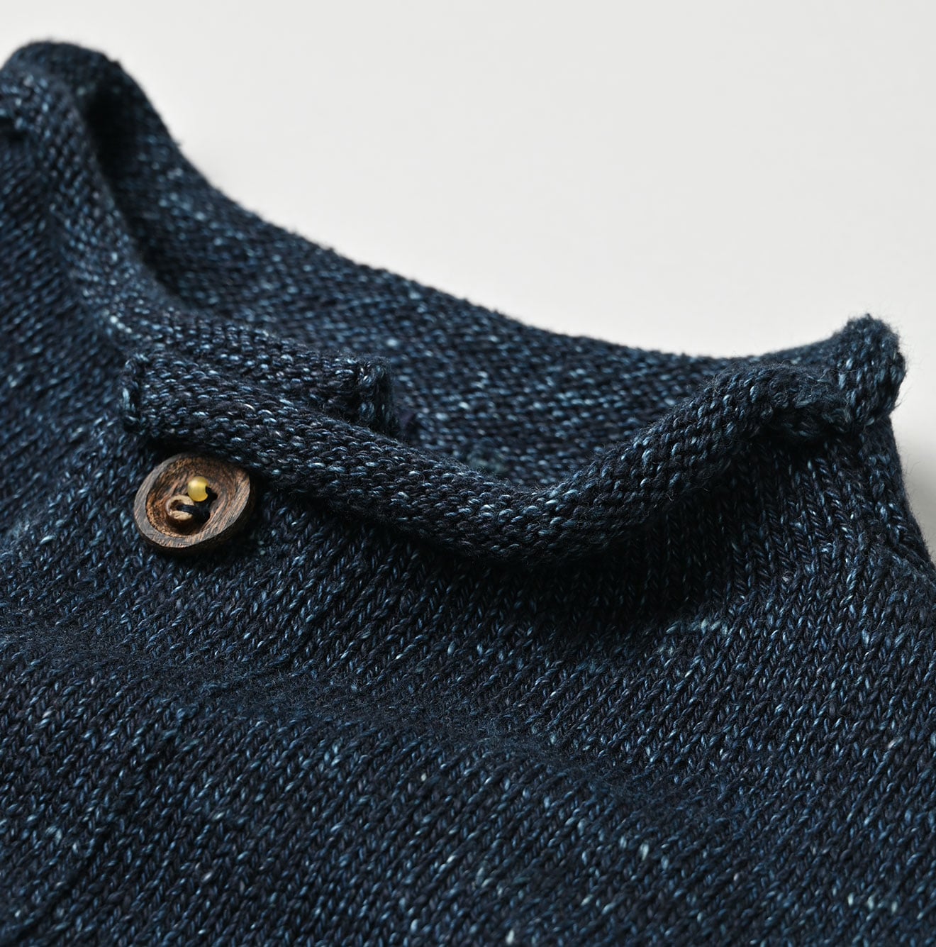 45R Indigo Square Knit Cardigan