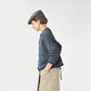 45R Indigo Square Knit Cardigan