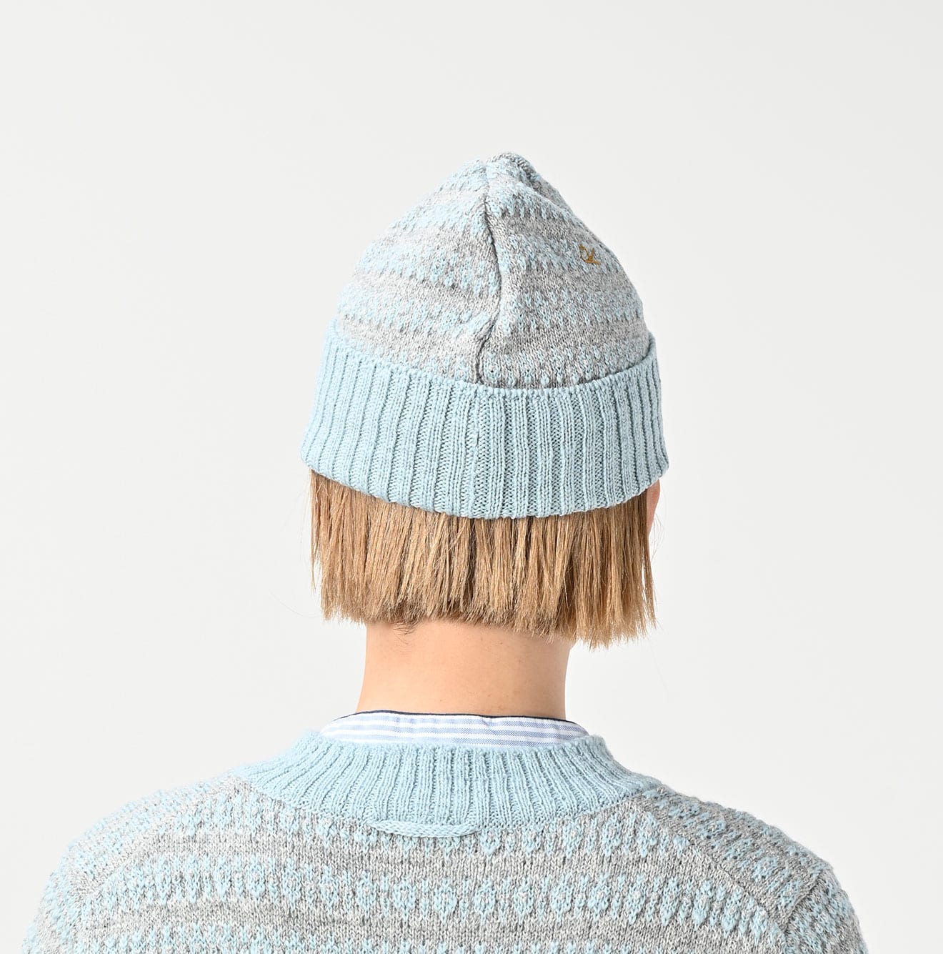 45R Bonita Jacquard Cap (Saxe Blue) - Image 4