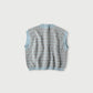 45R Bonita Jacquard Vest (Saxe Blue)