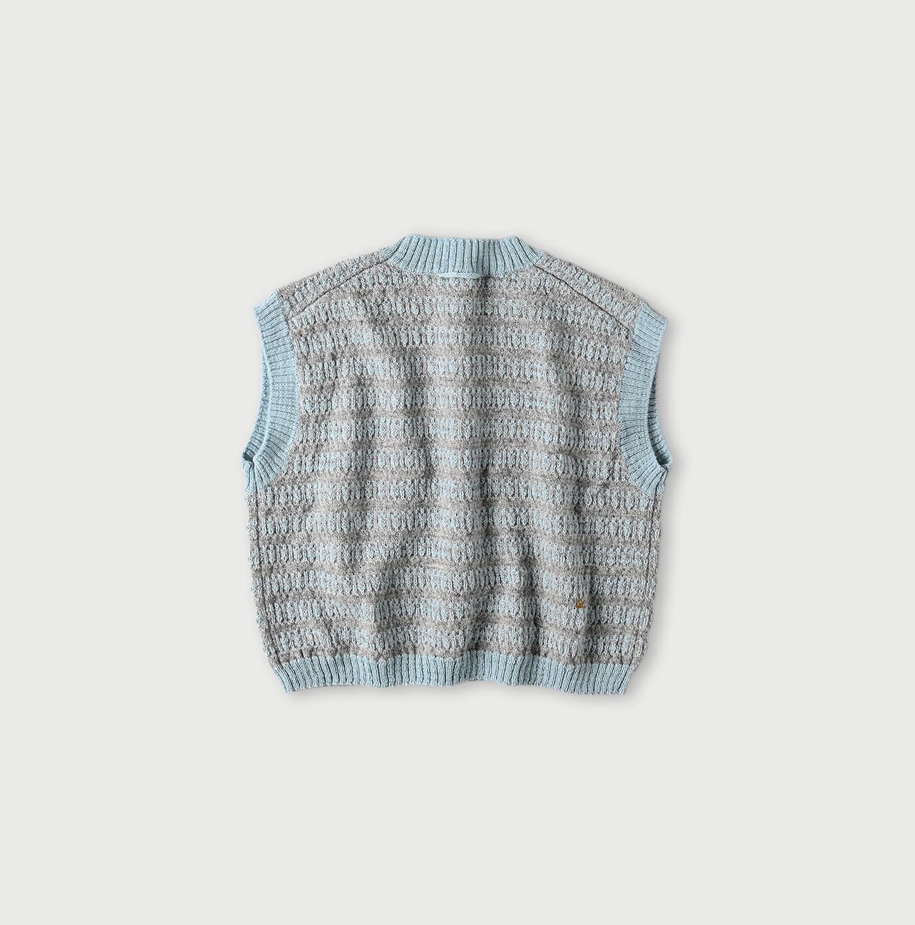 45R Bonita Jacquard Vest (Saxe Blue)
