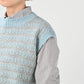 45R Bonita Jacquard Vest (Saxe Blue)