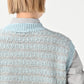 45R Bonita Jacquard Vest (Saxe Blue)