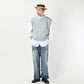 45R Bonita Jacquard Vest (Saxe Blue)