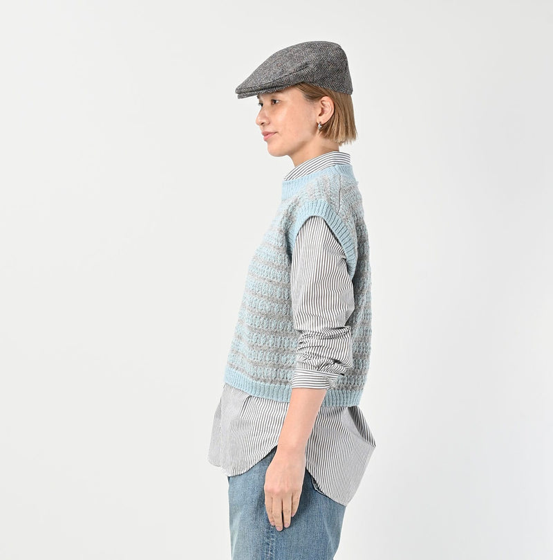 45R Bonita Jacquard Vest (Saxe Blue)