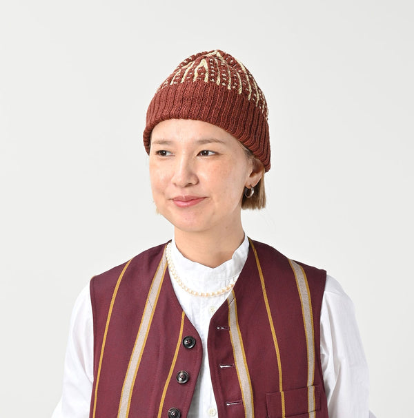 45R Bonita Jacquard Cap (Burgundy)