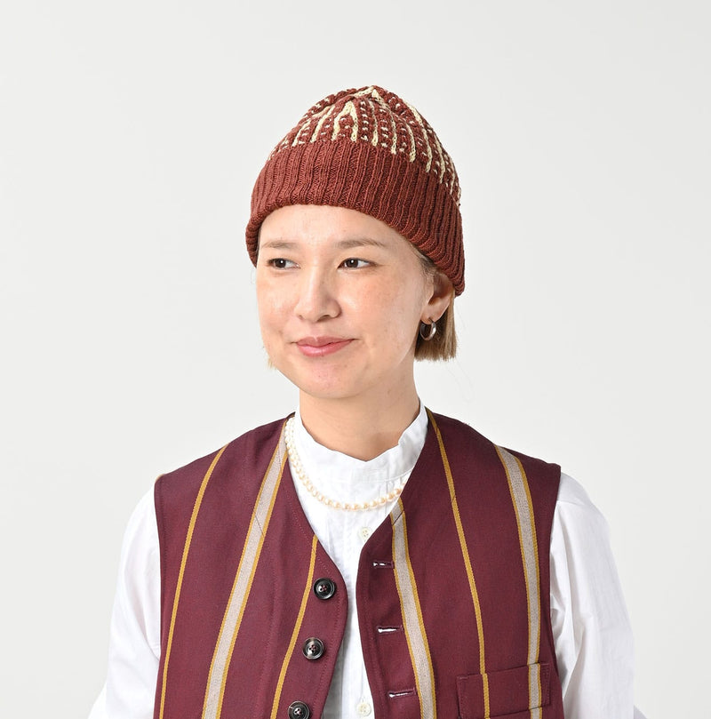 45R Bonita Jacquard Cap (Burgundy) - Image 2
