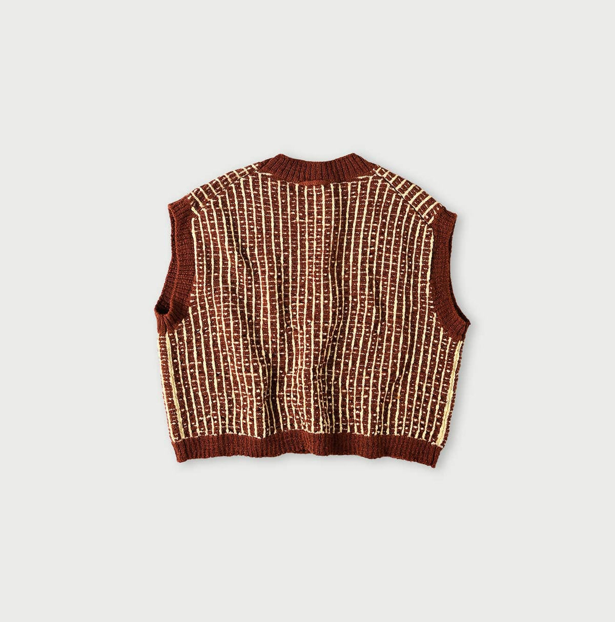 45R Bonita Jacquard Vest (Burgundy)