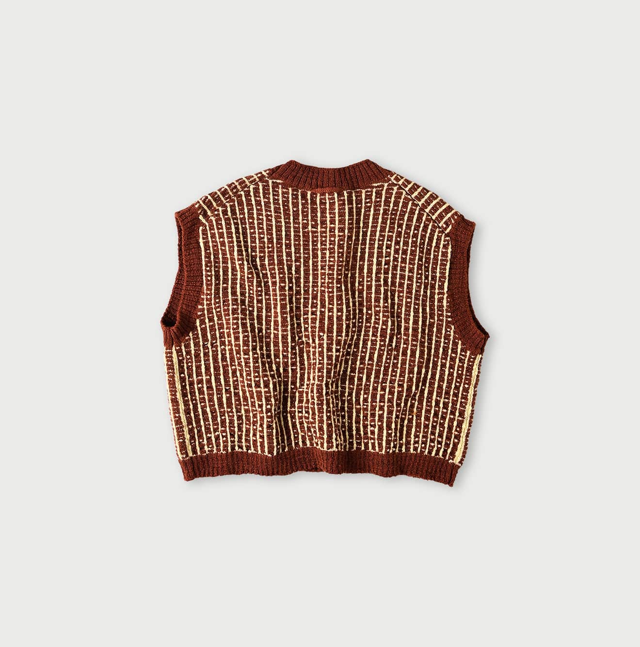 45R Bonita Jacquard Vest (Burgundy)