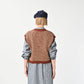45R Bonita Jacquard Vest (Burgundy)