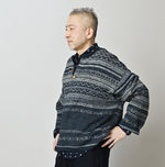 45R Indigo Nordic Jacquard 908 Henley