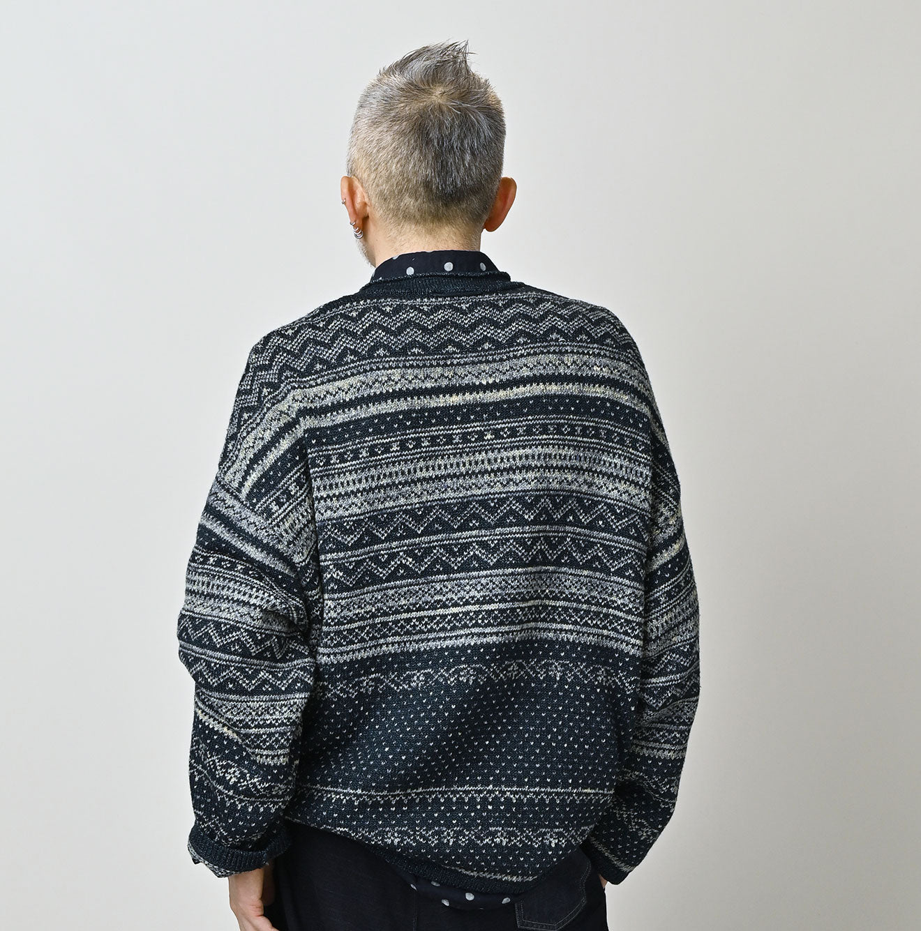 45R Indigo Nordic Jacquard 908 Henley - Image 11