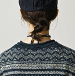 45R Indigo Nordic Jacquard 908 Henley