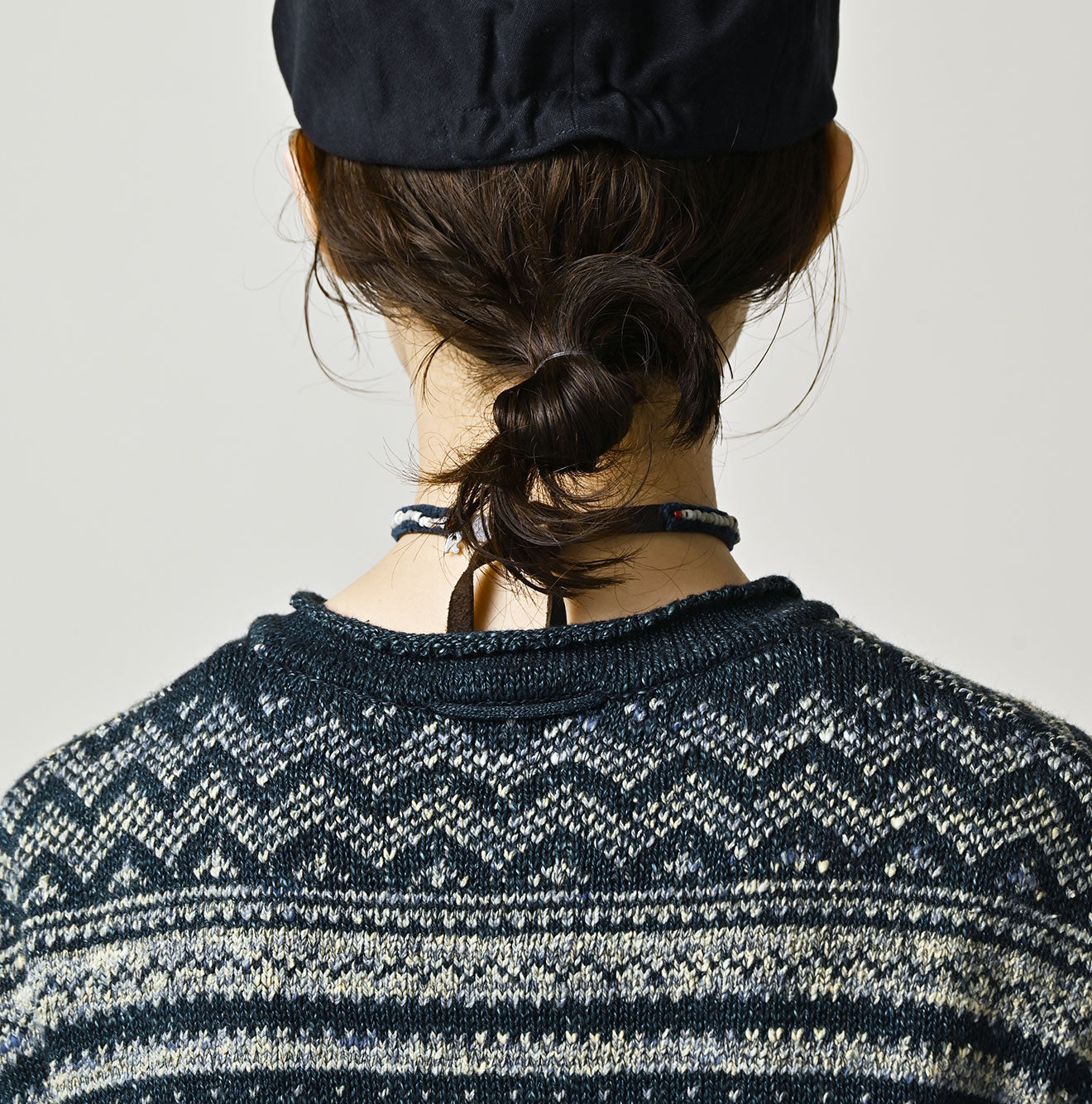 45R Indigo Nordic Jacquard 908 Henley - Image 14