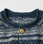 45R Indigo Nordic Jacquard 908 Henley
