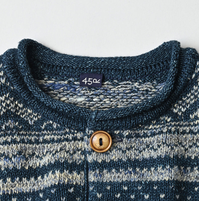 45R Indigo Nordic Jacquard 908 Henley - Image 17