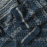 45R Indigo Nordic Jacquard 908 Henley